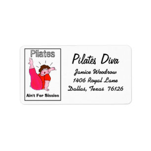 Pilates Ain nicht für Sissies! Labels Adressaufkleber
