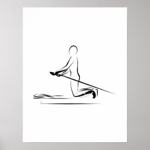 Pilates - Armkreise auf dem Reformer-Plakat Poster