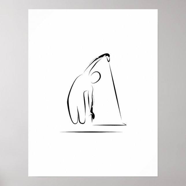 Pilates - auf dem Reformer-Plakat schwakattieren Poster (Vorne)