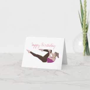 Pilates Birthday Card Karte
