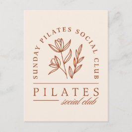 Pilates Club sunday boho ästhetische Postkarte