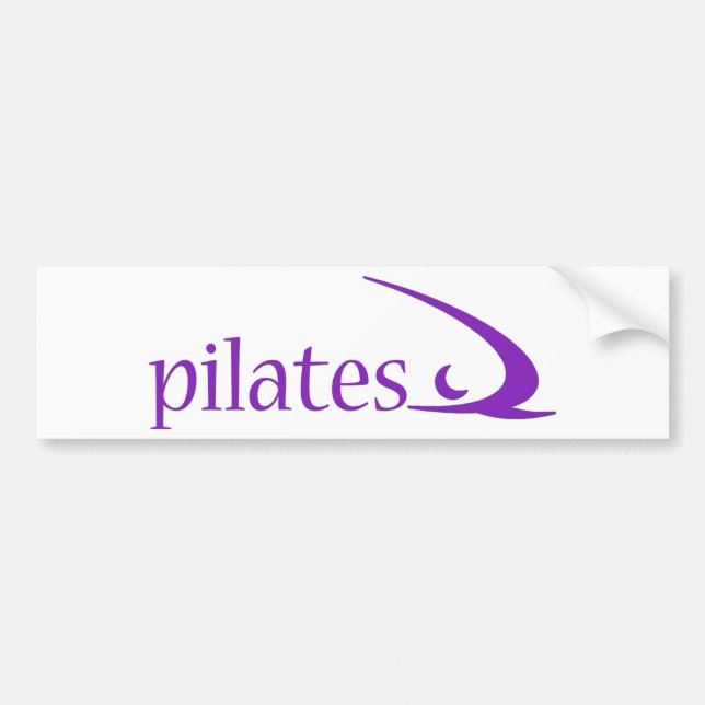 Pilates Entwurf! Autoaufkleber (Vorne)
