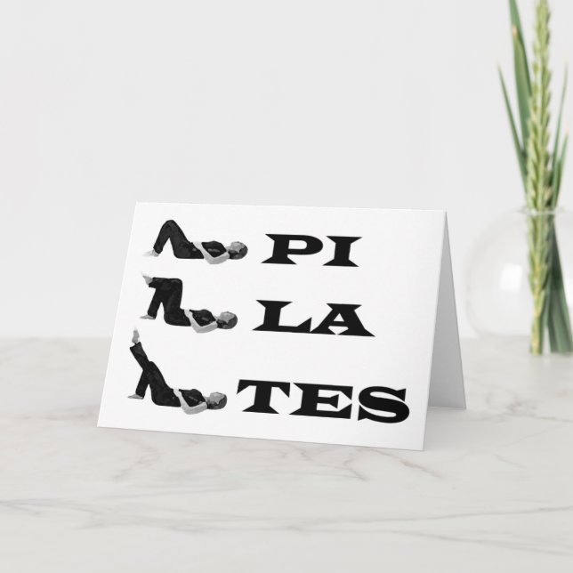 Pilates Figuren! Karte (Vorderseite)