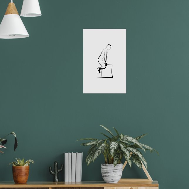 Pilates Frog in der Pose - Wunda-Vorsitz Poster (Wohnzimmer 1)