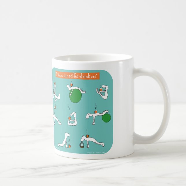 pilates für Kaffeetrinker Tasse (Rechts)