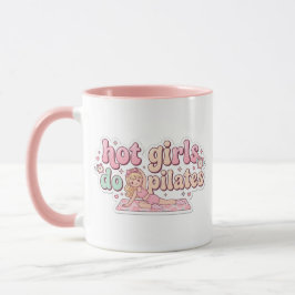 Pilates Girl Gift Pink Girly Fitness Mug Tasse