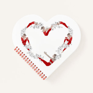 Pilates heart Spiral Notebook Notizbuch