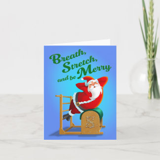 Pilates Holiday Card - Atemstretch & Sei froh Feiertagskarte