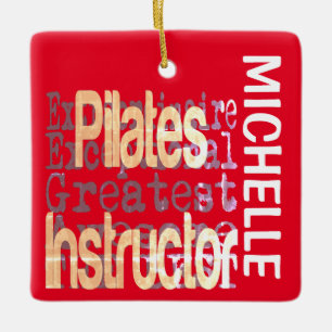 Pilates Instructor Extraordinaire CUSTOM Keramikornament