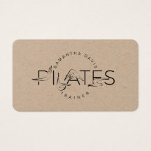 Pilates Instructor Pilates Business Card