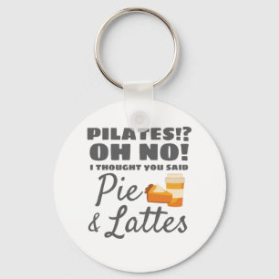 Pilates Instructor Pilates dachte, Kuchen Lattes Schlüsselanhänger