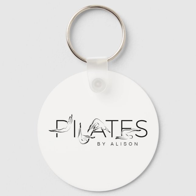 Pilates Instructor Pilates Letters Classic Schlüsselanhänger (Vorderseite)