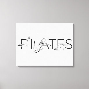 Pilates Instructor Pilates Letters Leinwanddruck
