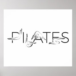 Pilates Instructor Pilates Letters Poster
