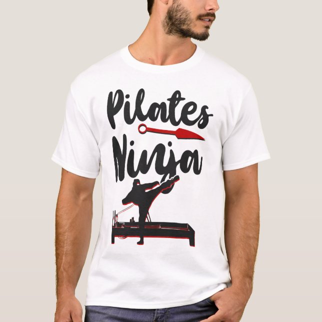 Pilates Instructor Pilates Ninja Ninja Ninja T-Shirt (Vorderseite)