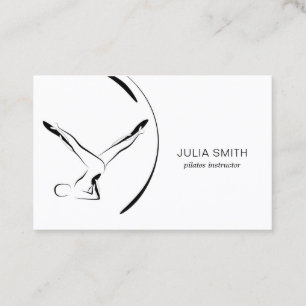 Pilates Instructor Pilates Posen zwei Seiten Visitenkarte