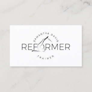 Pilates Instructor Pilates Reform Business Card Visitenkarte