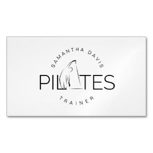 Pilates Instructor Pilates Trainer Business Card Magnetische Visitenkarte
