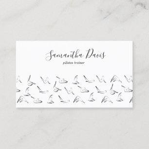 Pilates Instructor Pilates Trainer Business Card Visitenkarte