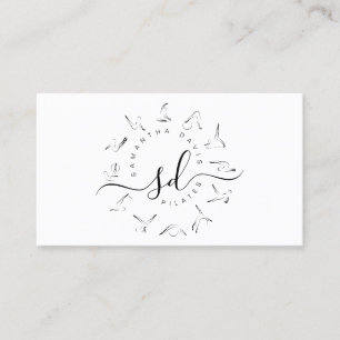 Pilates Instructor Pilates Trainer Business Card Visitenkarte
