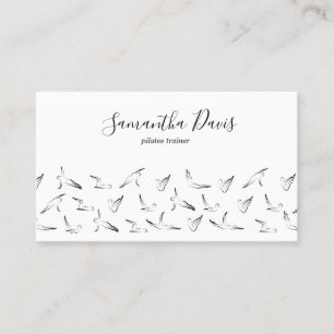 Pilates Instructor Pilates Trainer Business Card Visitenkarte