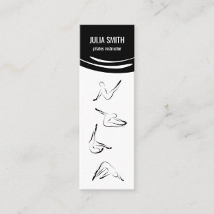 Pilates Instructor Vier Pilates Posen Mini Visitenkarte
