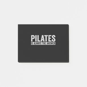Pilates Is Always The Answer Funny Gift Post-it Klebezettel