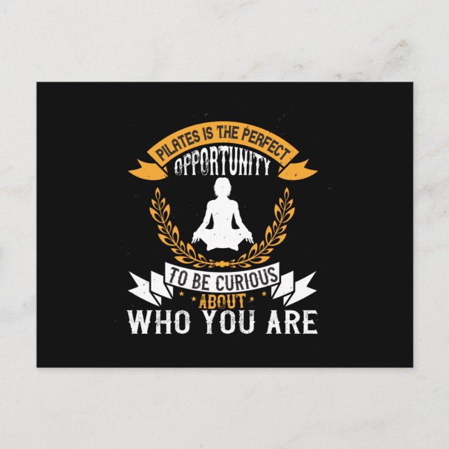 Pilates ist die perfekte Gelegenheit, sich selbst  Postkarte (Vorderseite)