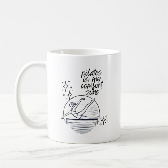Pilates ist meine Komfort-Zone Kaffeetasse (Links)