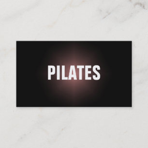 PILATES Lehrer-einfache u. schlichte Visitenkarte