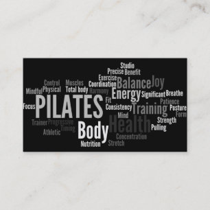 PILATES Lehrer-Visitenkarte Visitenkarte