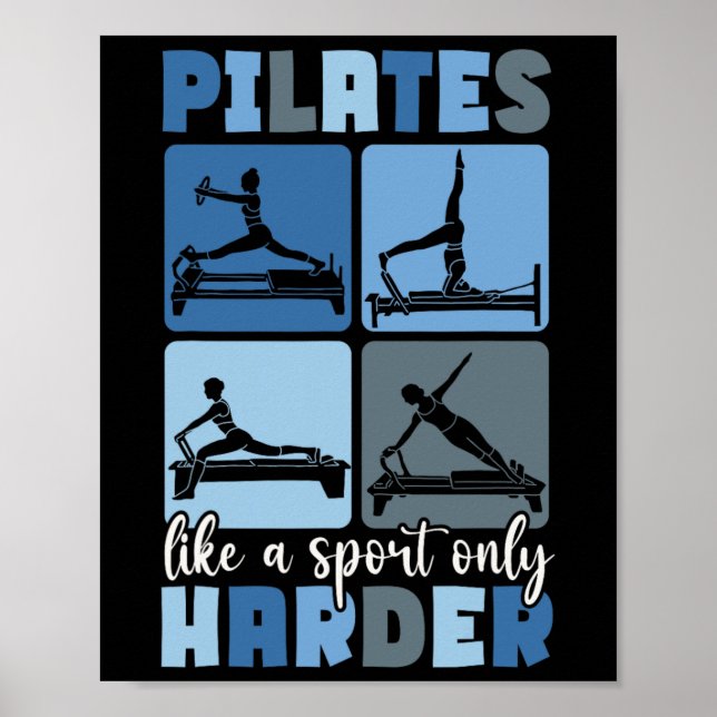 Pilates-Lehrer Yoga  Poster (Vorne)