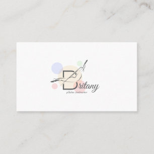 Pilates Letter B Pose Monogram Letter B Pilates Visitenkarte
