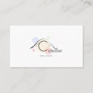 Pilates Letter C-Pose Monogram Letter C Pilates Visitenkarte