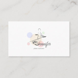 Pilates Letter J Pose Monogram Letter J Pilates Visitenkarte