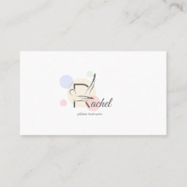 Pilates Letter R Pose | Monogram Letter R Pilates Visitenkarte