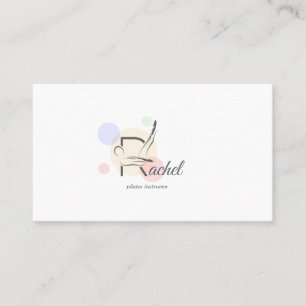 Pilates Letter R Pose   Monogram Letter R Pilates Visitenkarte