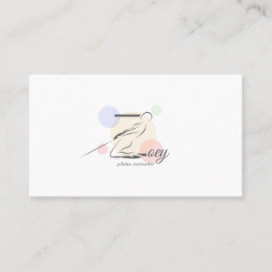Pilates Letter Z Pose Monogram Letter Z Pilates Visitenkarte