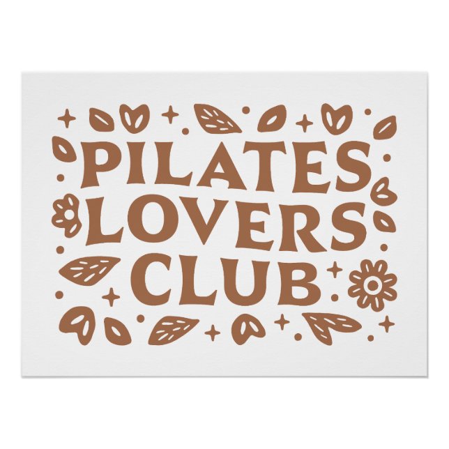 Pilates Liebhaber der Club-Ästhetik Poster (Vorderseite)
