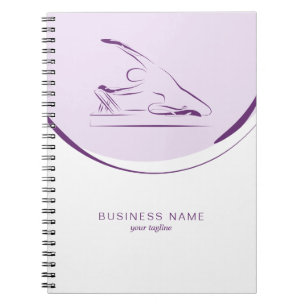 Pilates Meerjungfrau Pose auf dem Reformer   Farbe Notizblock