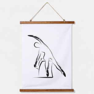 Pilates Meerjungfrau-Pose - Wunda Chair Wandteppich Mit Holzrahmen