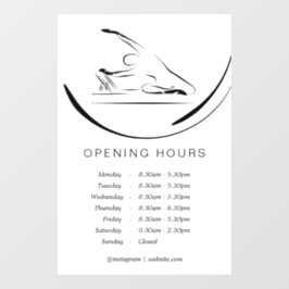 Pilates Mermaid zum Reformer Fensteraufkleber