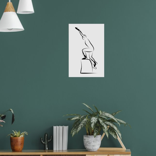 Pilates Mountain Climb Pose - Wunda Stuhl Poster (Wohnzimmer 1)
