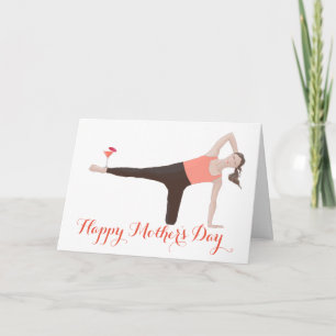 Pilates Muttertags-Sidekick Karte