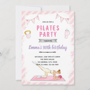 Pilates-Party Einladung