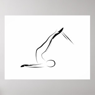 Pilates Pose Kurz Spine Reformer Poster