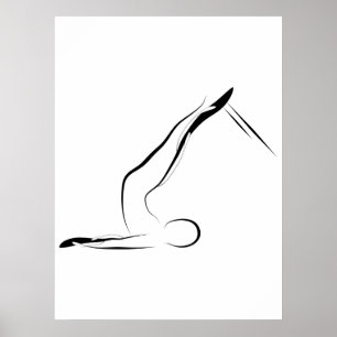 Pilates Pose Kurz Spine Reformer Poster