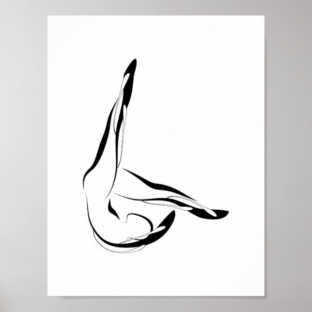 Pilates Pose Poster (Vorne)