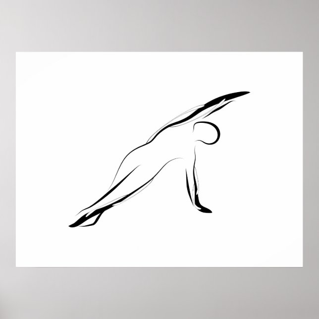 Pilates-Pose Poster (Vorne)