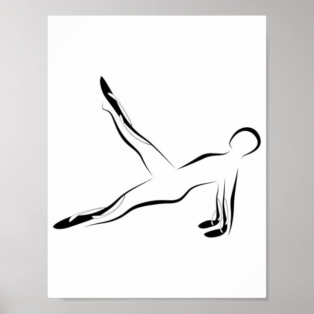 Pilates Pose Poster (Vorne)